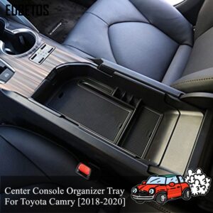 Car Styling Accessories 1PCS Plastic Interior Armrest Storage Box Organizer Case Container Tray For Toyota Camry 2018 2019 2020