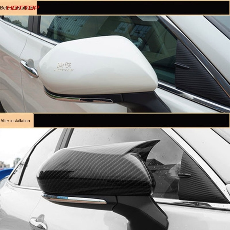 For Toyota CHR/Camry/Prius 2018 2019 Ox Horn Rearview Mirror Housing Rearview Mirror Cover Side Mirror Mirror Retrofitting - Image 5