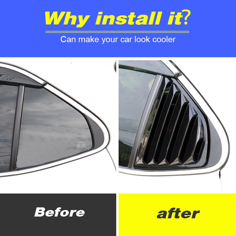 Rear Side window louver toyota camry 2018, 2019, 2020 - Image 2