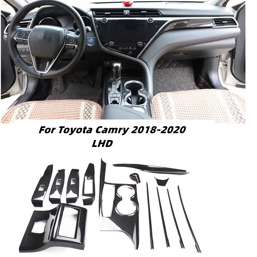 Toyota Camry 2018-2022 Carbon Fiber Interior Trims - Image 2