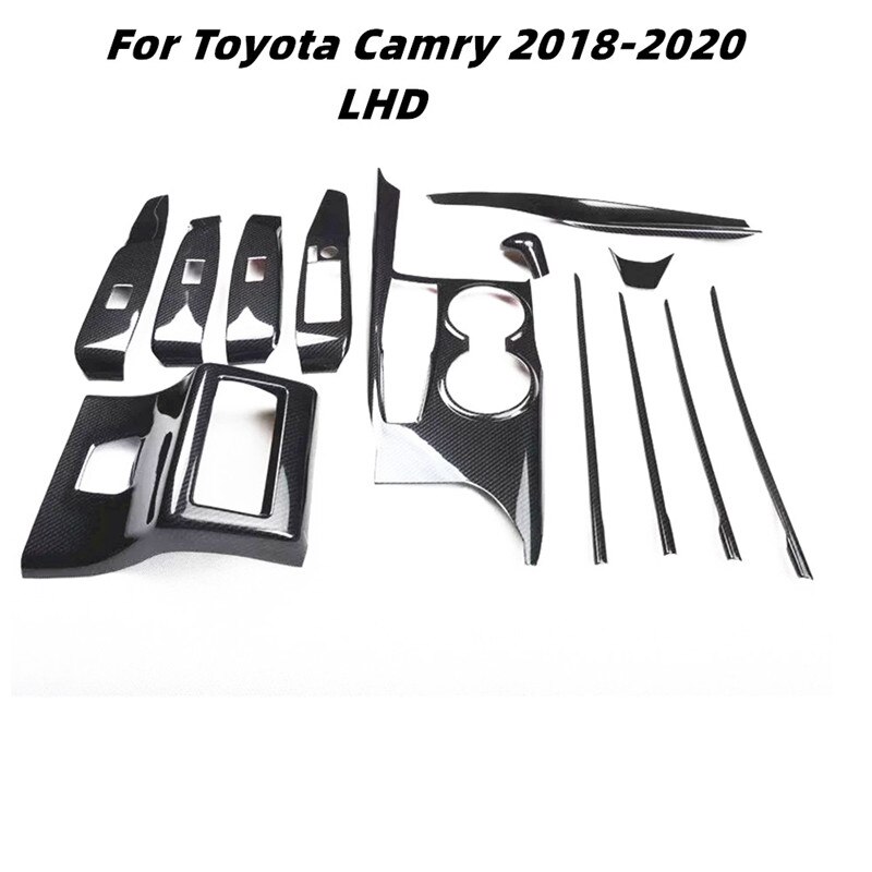 Toyota Camry 2018-2022 Carbon Fiber Interior Trims - Image 7