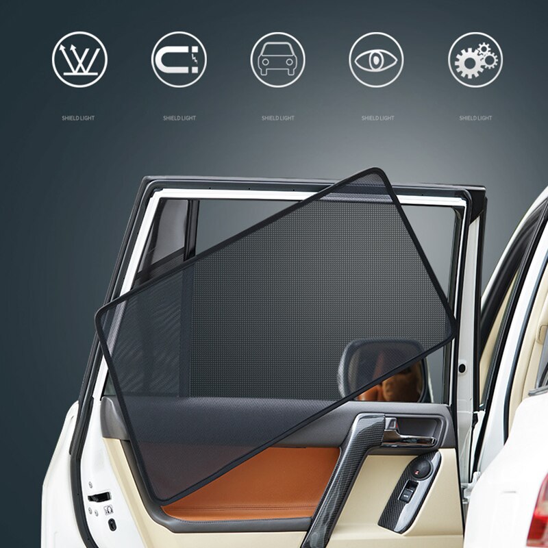 Magnetic Car Sun shade For Toyota Camry 2018 2019 2020 Accessories Mesh Sunshade Side Window Sun Visor Sunscreen Insulation - Image 2