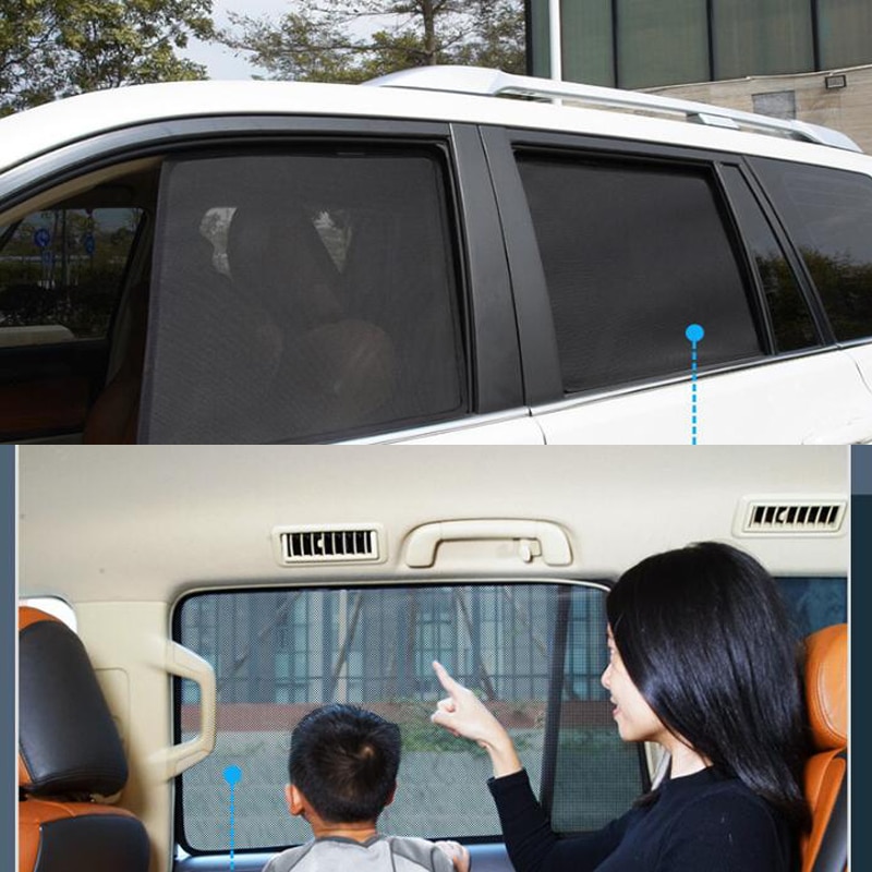 Magnetic Car Sun shade For Toyota Camry 2018 2019 2020 Accessories Mesh Sunshade Side Window Sun Visor Sunscreen Insulation - Image 4