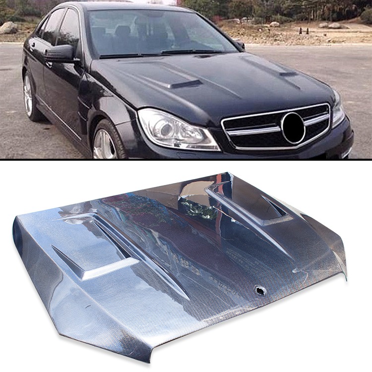 Mercedes C63 Hood Carbon Fiber